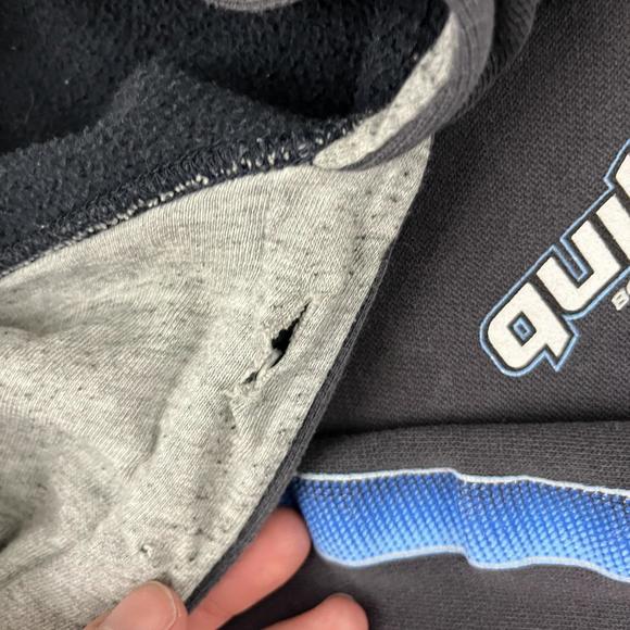 2000s Quick Silver Front and back graphic Hoodie - Picture 2 of 9